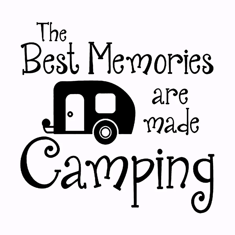 

Car styling The Best Memories Are Made Camping CaSticker Motorcycle reflective Car vinyl Stickers decal for opel ford toyota
