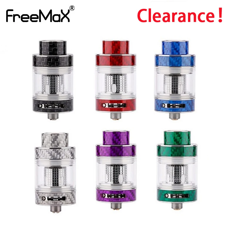 Clearance Freemax Fireluke Mesh Vape Tank Carbon Fiber 3ML 316L E-cigs 510 Atomizer Coil 810 Drip Tip VS Zeus dual RTA | Электроника