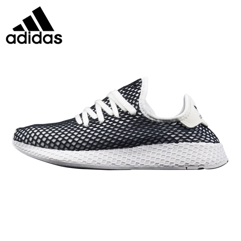 

Adidas Deerupt Runner Men Running Shoes, Black /White, Shock Absorbent Breathable Wear-resistant Lightweight B41768 CQ2625