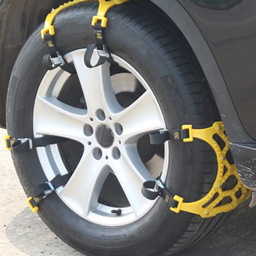 Двойные пряжки для автомобильных шин, регулируемые противоскользящие цепи, утолщенные колеса из говядины для снега, грязи, автомобильные принадлежности