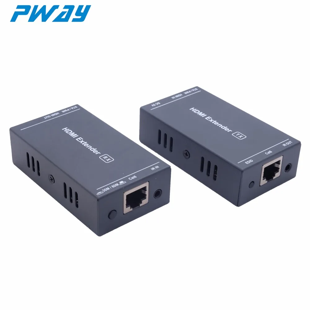 

50m HDMI extender with ir over singel network cat6 cable support 3D HDMI transmitter receiver