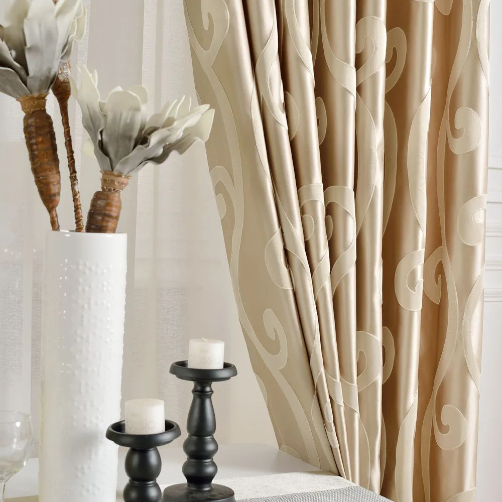 

Modern Simple High Precision Jacquard Light Luxury Shade Curtains for Living Dining Room Bedroom.