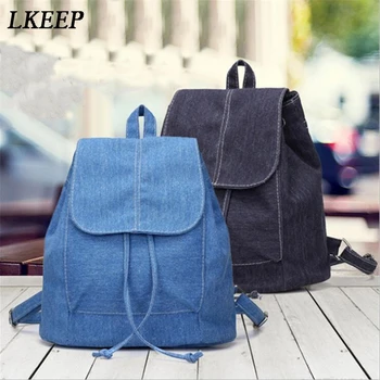 

Blue Black Canvas Backpack Men Women Couples Backpack Students School Bag Leisure Casual Sports Travel Computer Bag