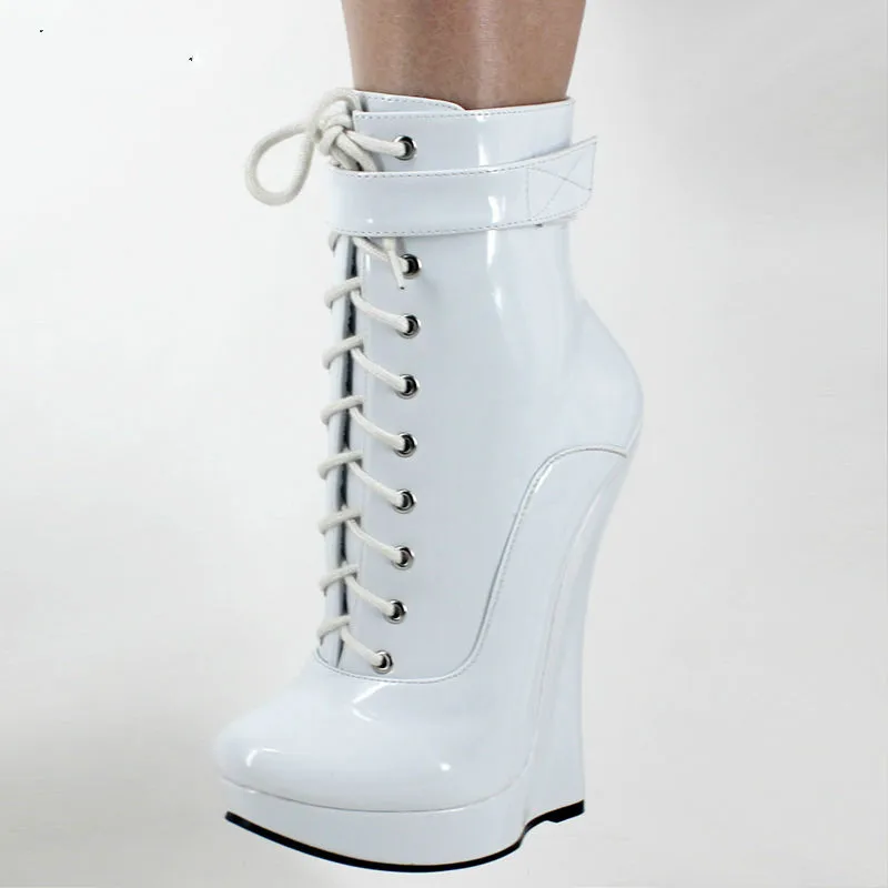 Sexy 18 Suela Alto Cuña Punky Botas Ballet A97 Cm Ultra Tobillo up Hoof Señora La Talón De Lace vScqvAxzrw
