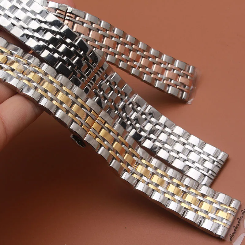 

Watchbands Solid links Watch Bracelet Watchband 14mm 16mm 18mm 20 22mm Stainless Steel Watch Band For Smart Watch common watches