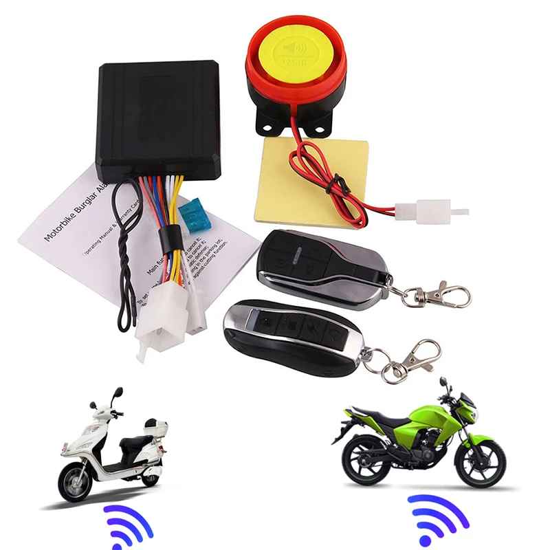 

Motorcycle Theft Protection Alarm Alarm System Scooter Moto Remote Control Engine Start with Alarm Motorbike Speaker Accessories