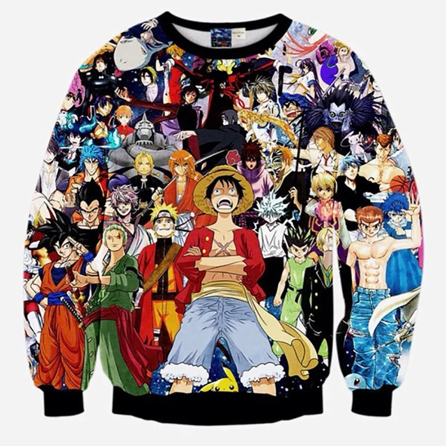 harajuku style japanese anime one piece monkey d luffy pokemon