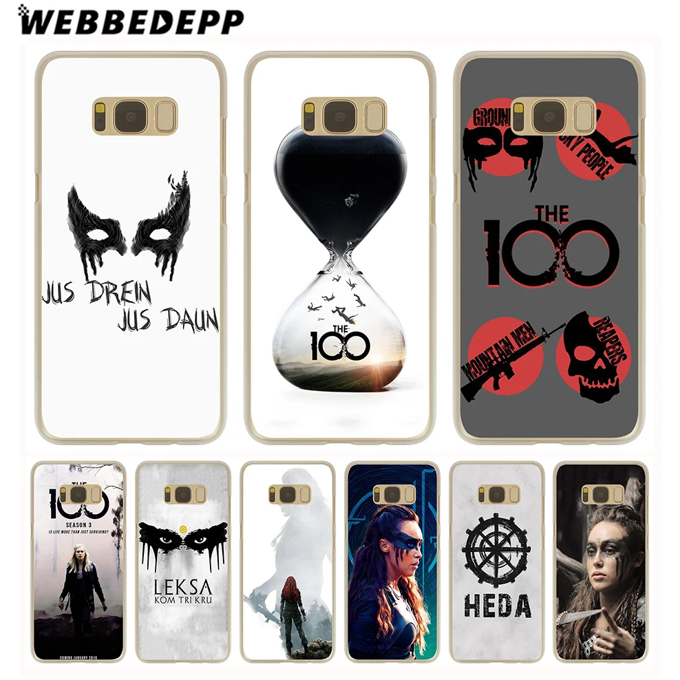 

WEBBEDEPP Heda Lexa The 100 Hard Transparent Phone Case for Galaxy S6 S7 Edge S9 S8 S10e Plus Cover