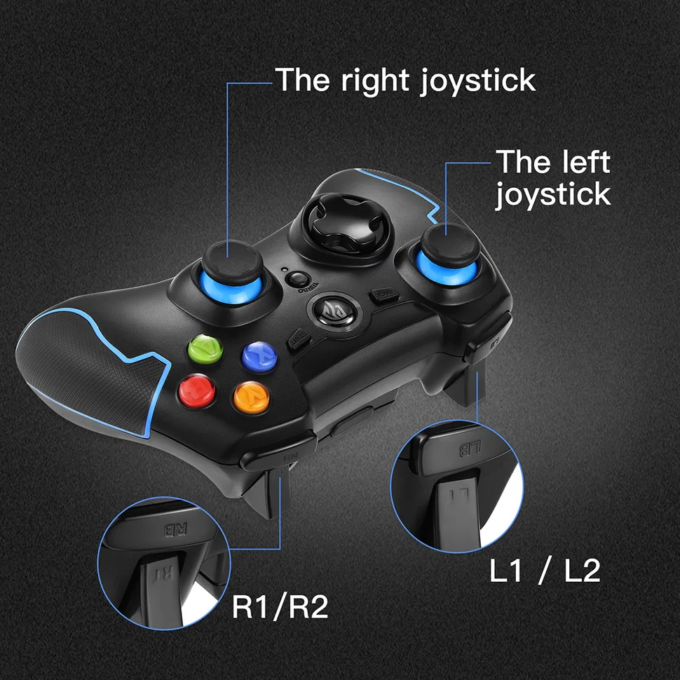 EasySMX ESM-9013 Gamepad Joystick Controle Game Pad Game Controller for Xiaomi Mi S Android TV Box Smart TV PC PS3 Controller