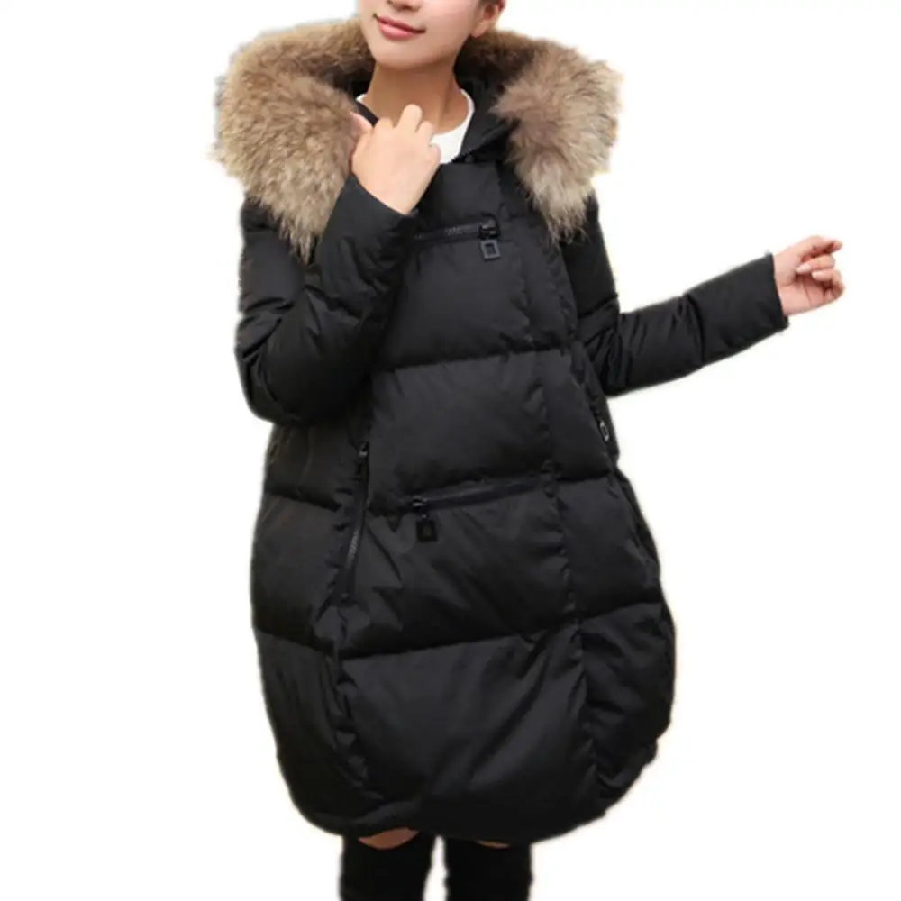 Lisa Colly плюс 5XL Женское зимнее пальто куртка женская новая парка повседневное пальто Верхняя одежда длинное меховое пальто толстое хлопковое пальто с капюшоном - Цвет: Черный