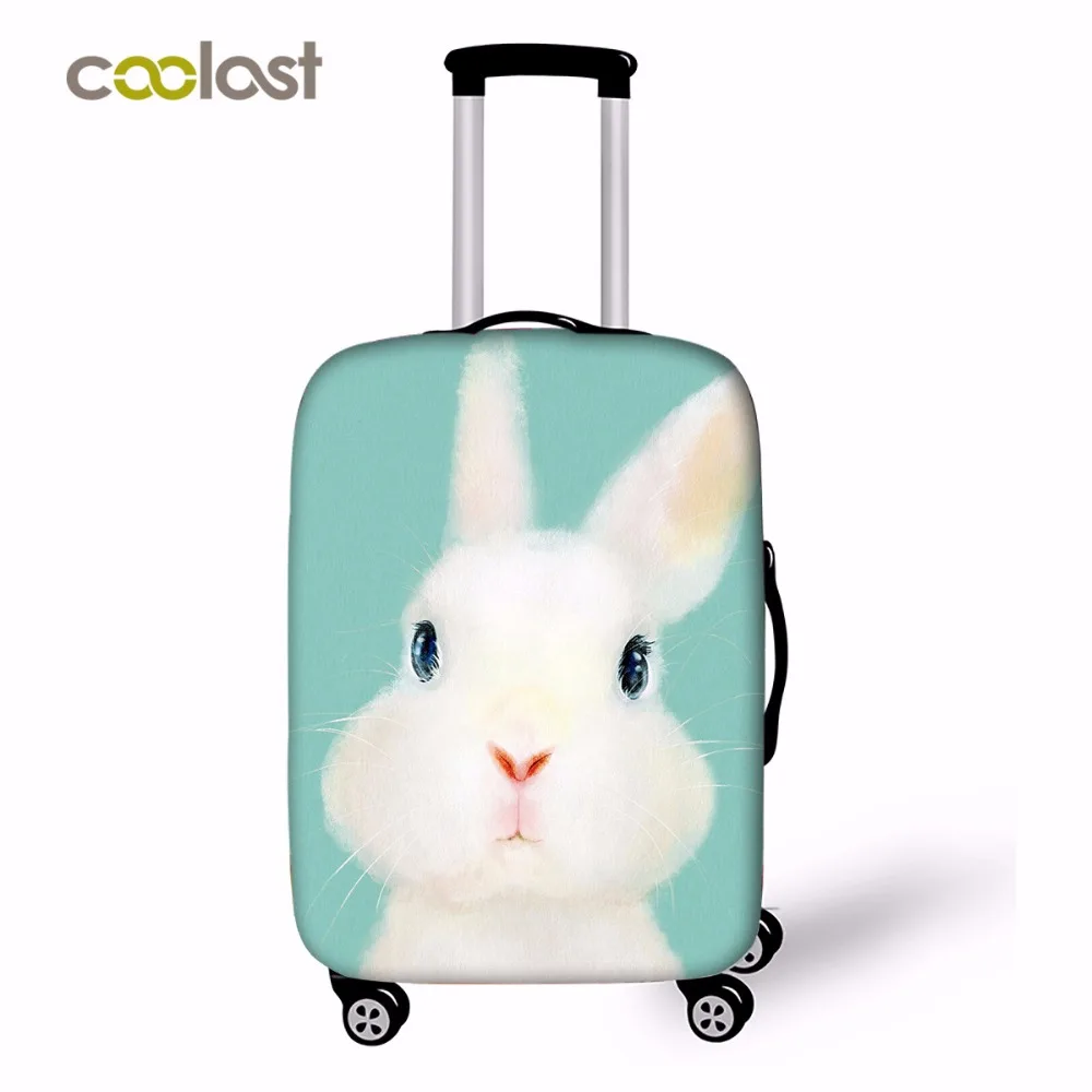 

Kawaii Panda Pig Rabbit And Pengunin Luggage Cover Unisex Thick Wear Trunk Case Apply To 18-28 Suitcase Dust-proof Travel Cover