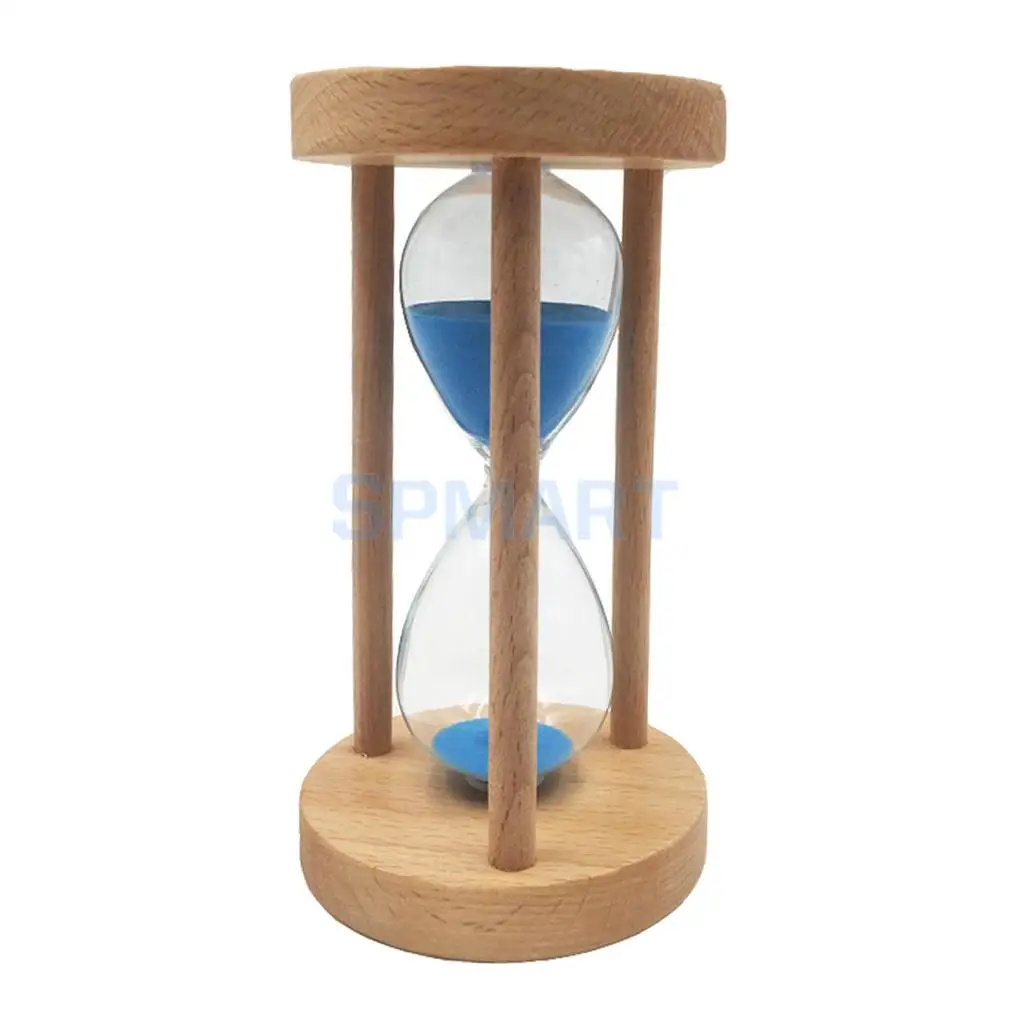 2pcs 15 Mins Wooden Framed Sand Glass Clock Hourglass Sandglass Timer Art Craft Home Office Decor Kids Gift