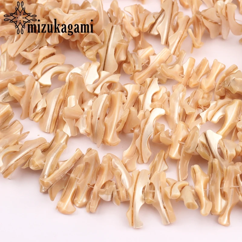 

Natural Color Shell Beads Geometry Irregular Shape Exaggerated Interval Loose Beads For DIY Bracelet Jewelry Making Accessories