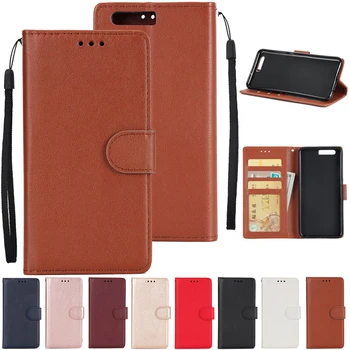 

100pcs Leather Flip With Card Slot Cover For Huawei P30 P20 Mate 20 10 Pro Lite Y9 Y6 P Smart Honor 8C 8A 8X 10i Kickstand Case