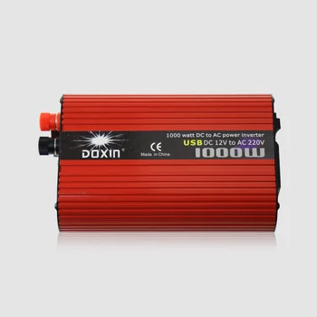 

Voltage converter 12V to 220V 24V to 220V 1000W inverter modified wave car inverter dual USB red