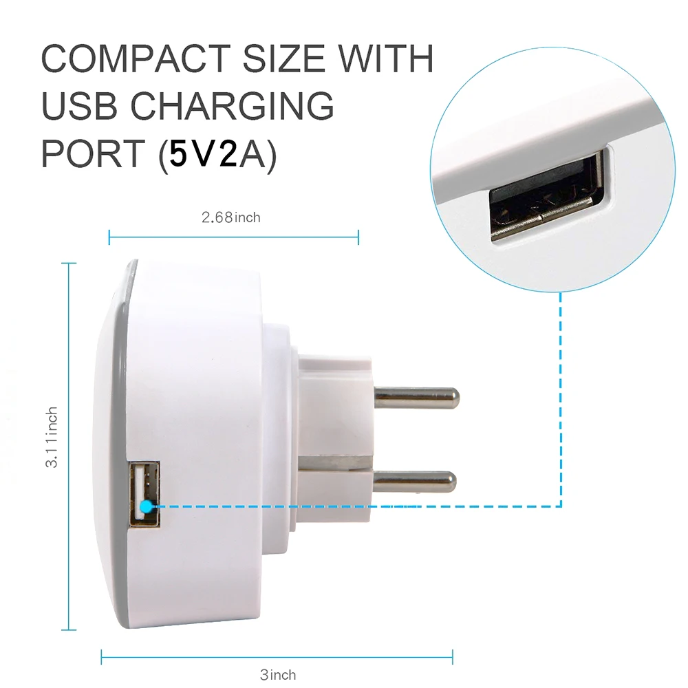 Inteligente com Lâmpada Monitor de Potência Padrão do Google Alexa Plug Wifi Tomada Rgb Noite Temporização Interface Usb Casa Ifttt uk ue 4 Com Lâmpada RGB Noite Monitor De Potência