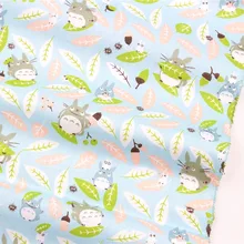 16821B63, 50 см* 150 см Тоторо Мультфильм серии, хлопковая ткань, DIY Ручная хлопковая ткань пэтчворк, домашний текстиль
