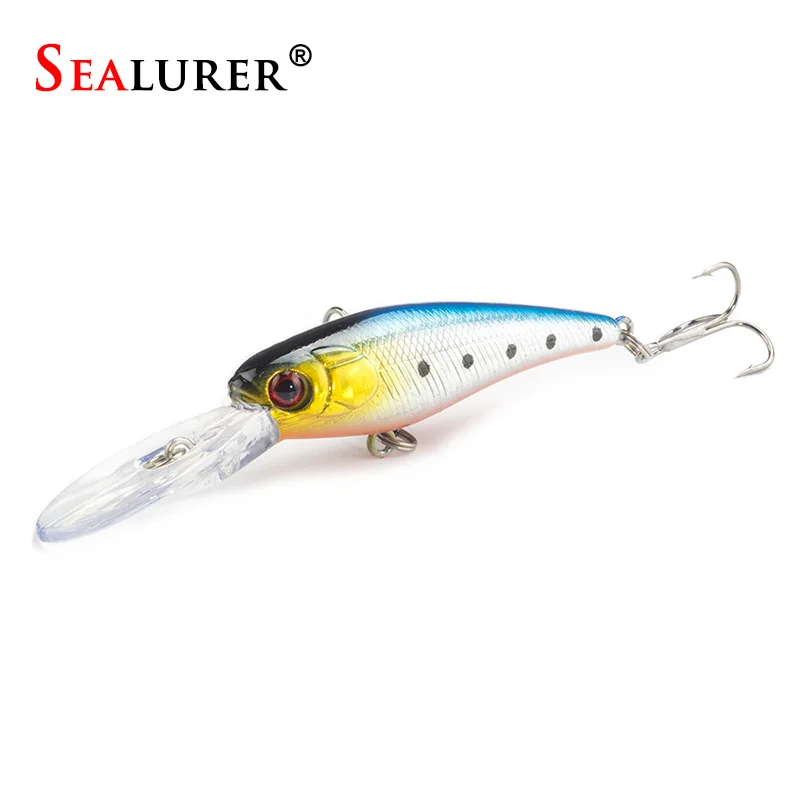 Brand 8g 9cm Lifelike Hard font b Fishing b font Minnow Lure Artificial Wobbler font b