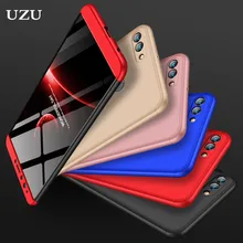 

UZU 3 in 1 Plastic Hard 360 Full Shockproof Case for Huawei Y9 2018 Cover Full PC Armor Phone Case for Huawei Y9 2018 Funda capa