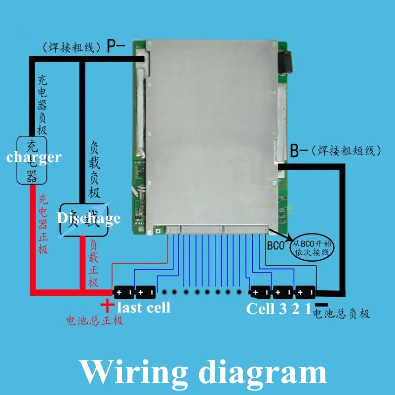 1pcs 24S BMS 72v lifepo4 battery pack bms 80A 100A 120A 150A 200A current controller bms for 3.2v lifepo4 72v battery diy kit (9)
