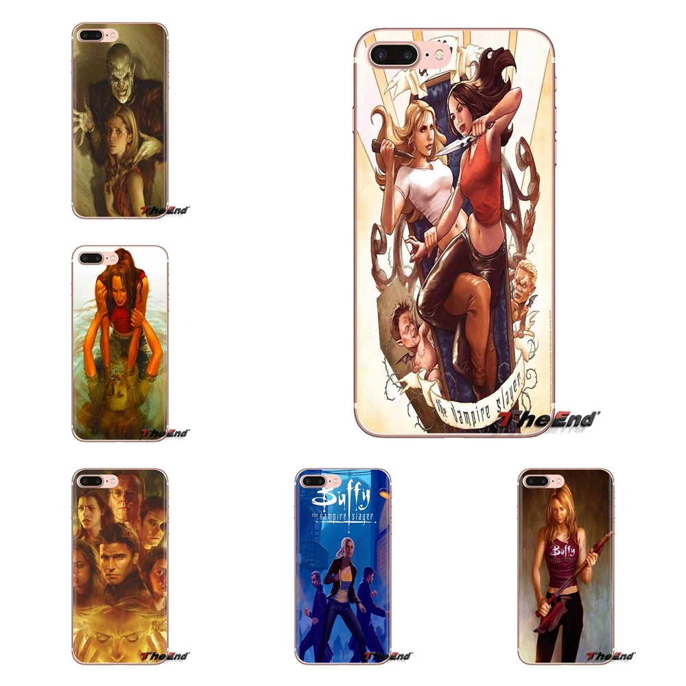 

For Samsung Galaxy S3 S4 S5 Mini S6 S7 Edge S8 S9 S10 Plus Note 3 4 5 8 9 Transparent TPU Bag Case Sexy buffy the vampire slayer