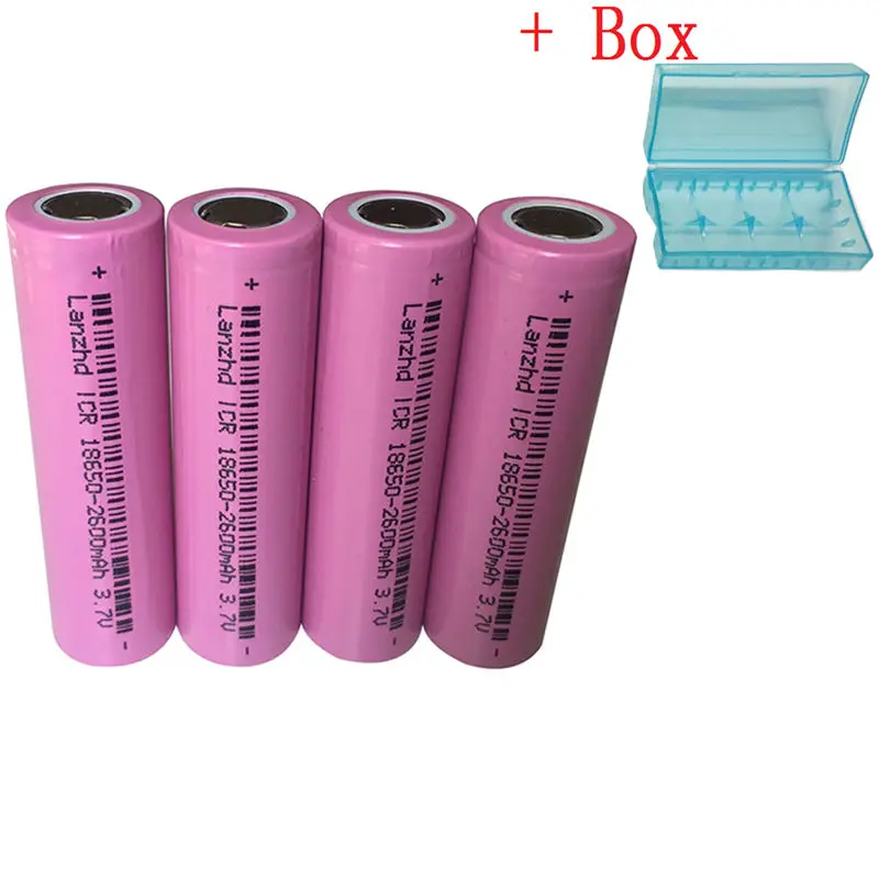4 шт. литий ионные аккумуляторные батарейки 18650 3 7 в|li ion|battery 1865018650 battery |