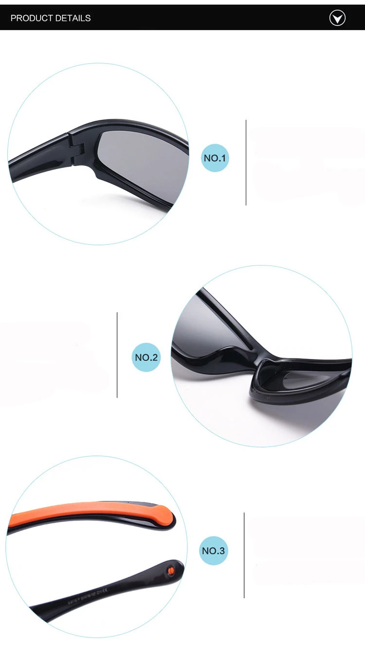 Не легко сломанные Дети TR90 поляризованные солнцезащитные очки Детская безопасность Брендовые очки гибкие резиновые Oculos Infantil