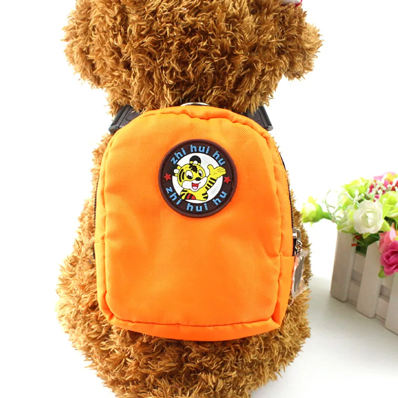Cute Puppy Pet Backpack With 120cm Pet Leash Outdoor Travel Portable Dog Carrier Pets Small Dog Cats Hiking Travel Bag