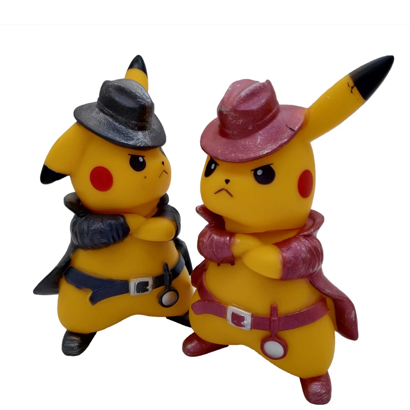 Pokemon Action Figure Toys Detective Pikachu PVC action figure anime movie Doll Decoration Children's Birthday Gifts 12CM