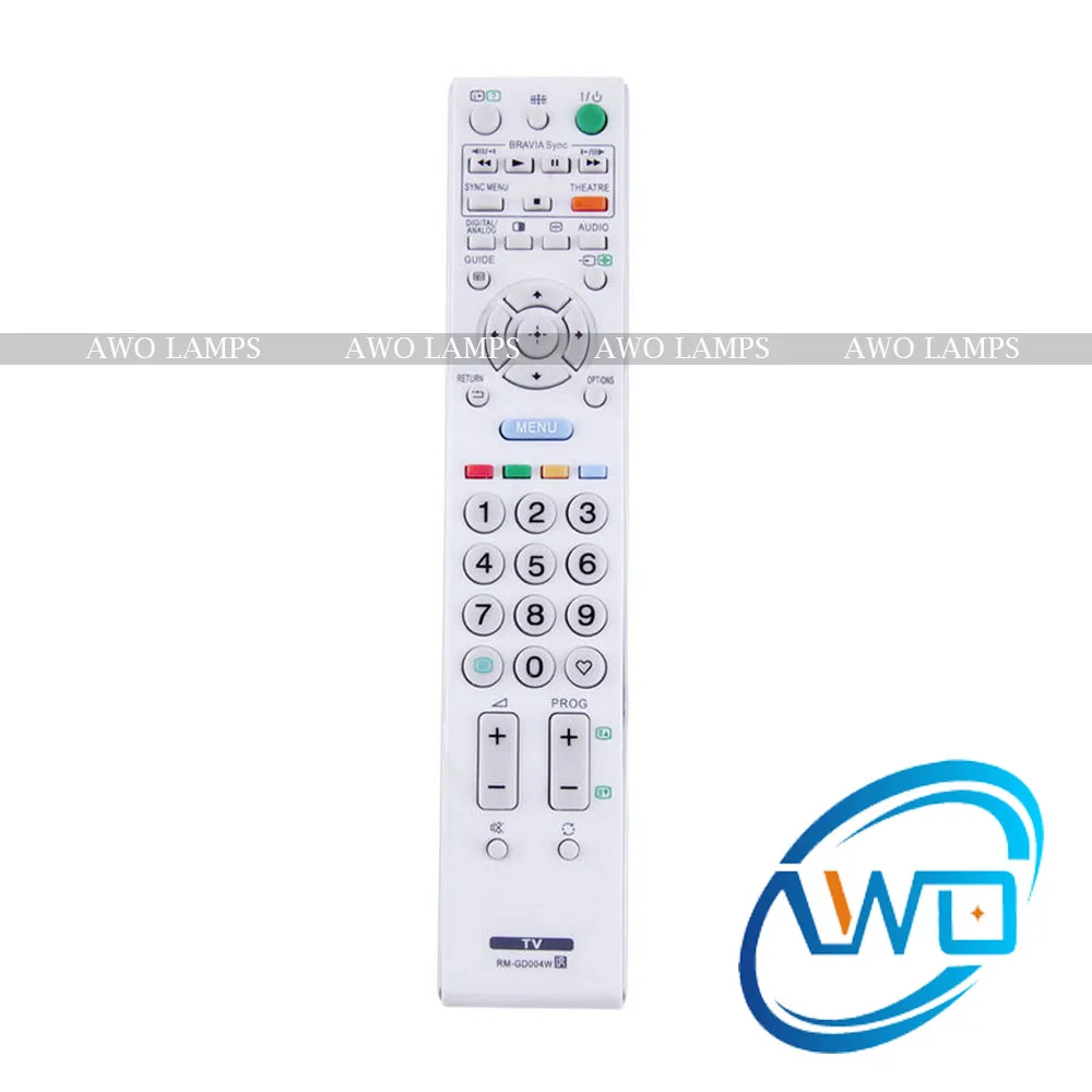 AWO Новый ТВ пульт дистанционного управления RM GD004W для Sony KDL 40E450 40S5100 ЖК телевизор