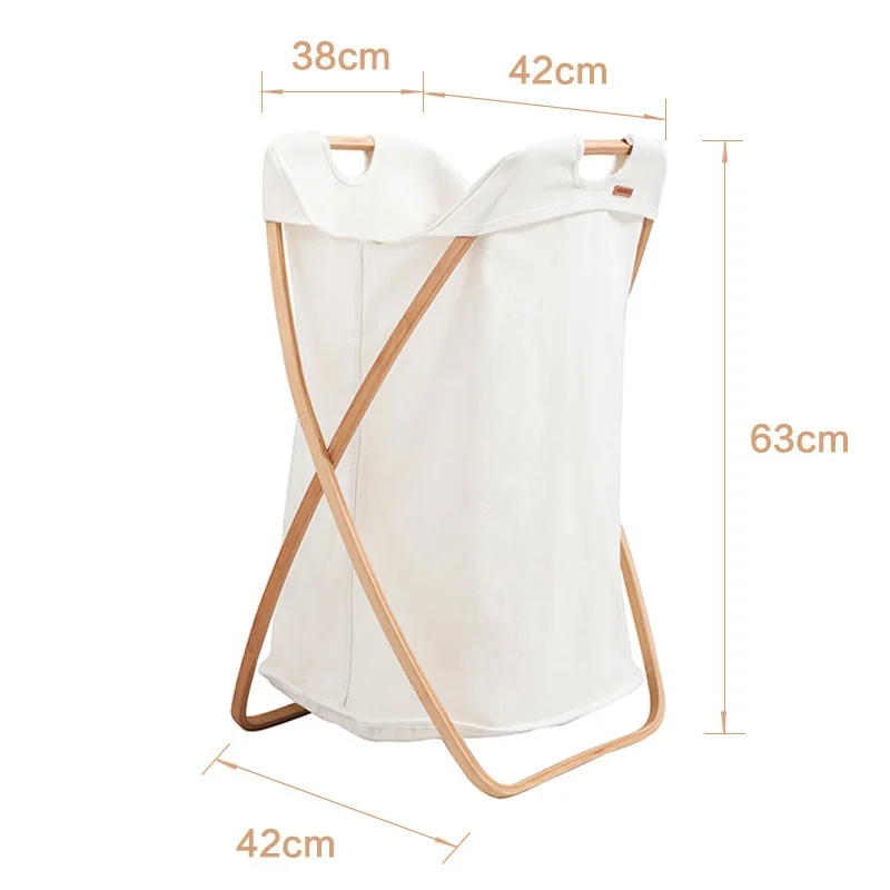 Высококачественная складная корзина для белья из бамбука в скандинавском стиле простой дизайн для хранения грязной одежды органайзер для хранения игрушек