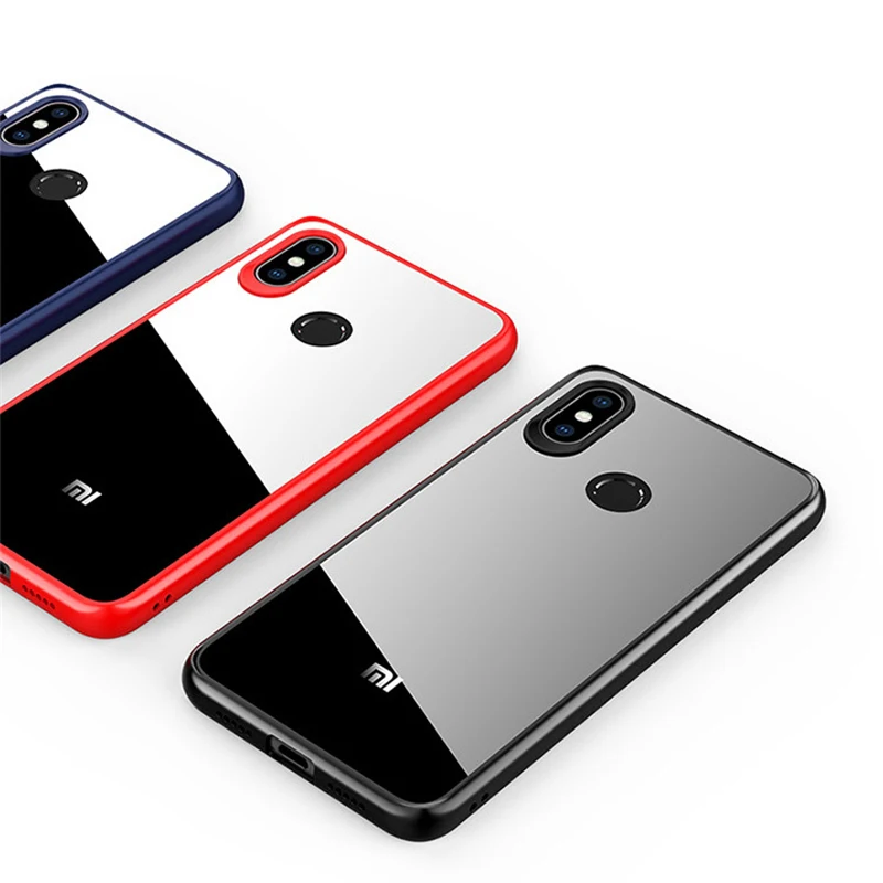 For Xiaomi Mi8 Case 2 in 1 HD Transparent Hard PC + Soft TPU Shockproof Phone Back Cover For Xiaomi Mi 8 Armor Cover Fundas Capa (2)