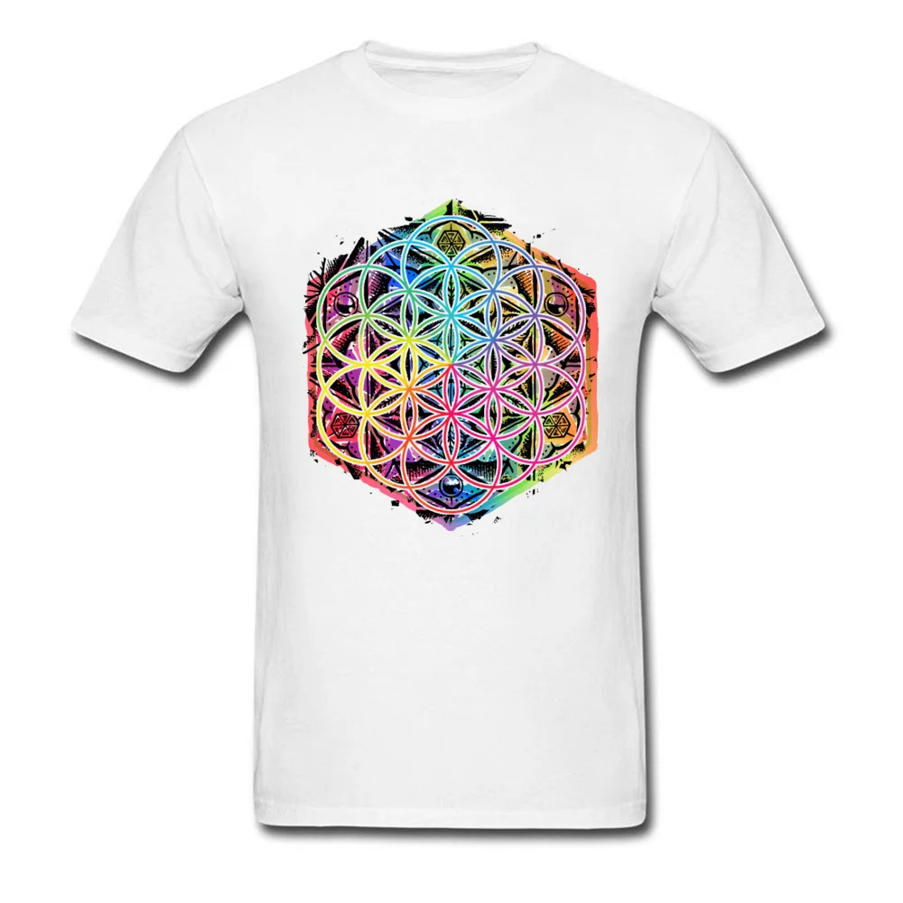 Sacred Geometry Flower of Life Mandala Color 1_white