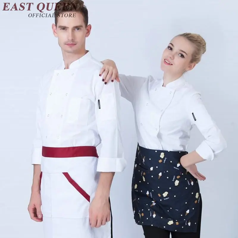 Верхняя одежда для повара Униформа Рубашка отель кухонная Форма Мужская поварская рубашка одежда отель Мужская одежда для повара NN0141 W
