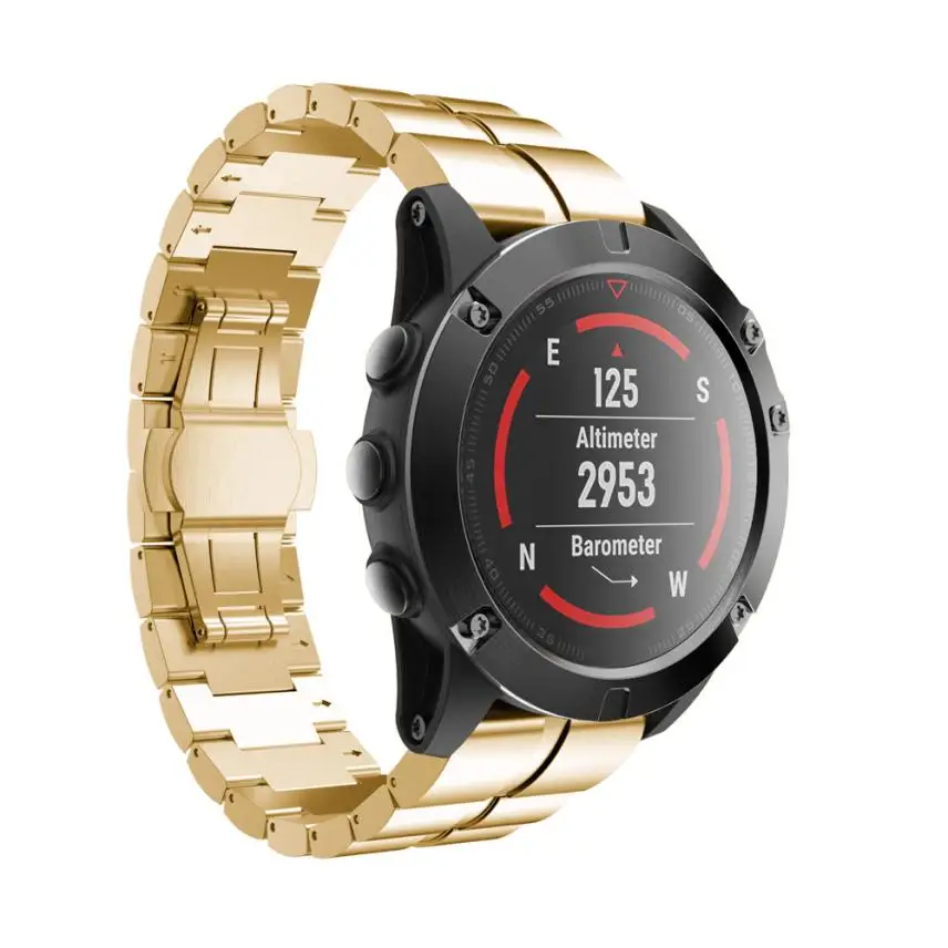 Подлинный Браслет Из Нержавеющей Стали Quick Release Fit ремешок для Garmin Fenix 5X gps fenix3/fenix3 HR Смарт-часы 9,11