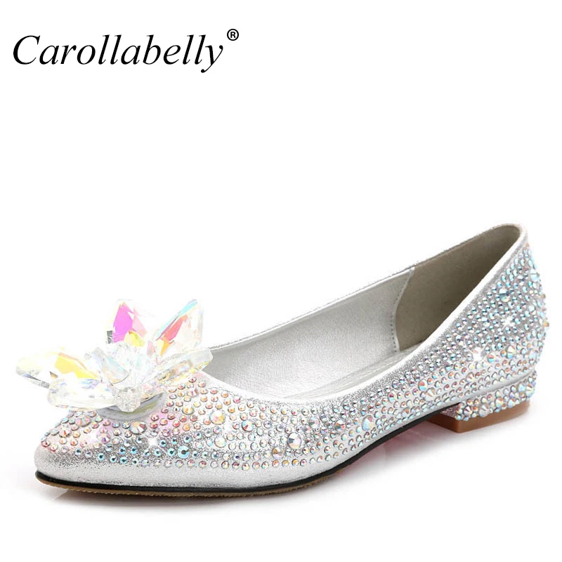 Aliexpress.com : Buy 2018 New Crystle Cinderella Shoes Rhinestone 2 3cm ...