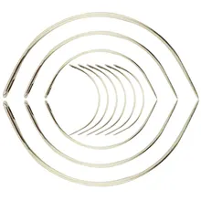 Инструмент для наращивания волос, нить для плетения, швейная игла, зажим для пакетов, С-образная изогнутая игла, 12 шт., зажим для наращивания волос на теле