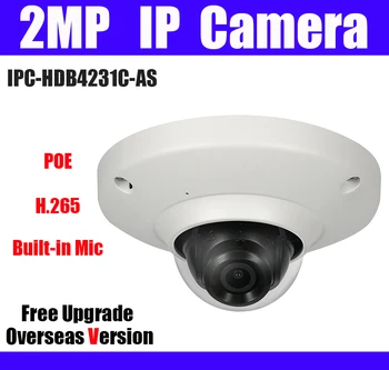 

2MP Mini-Dome Network Camera Free Upgrade IPC-HDB4231C-AS 3.6mm lens english SD Card Slot 1080p starlight mini ip camera