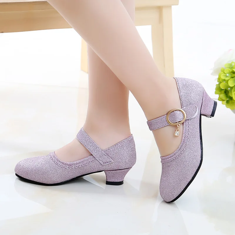 

Children Girls Shoes Spring/autumn Kids Baby Leather Shoes High-heeled Princess Shoes Girls Sneakers Fashion Performance Shoes