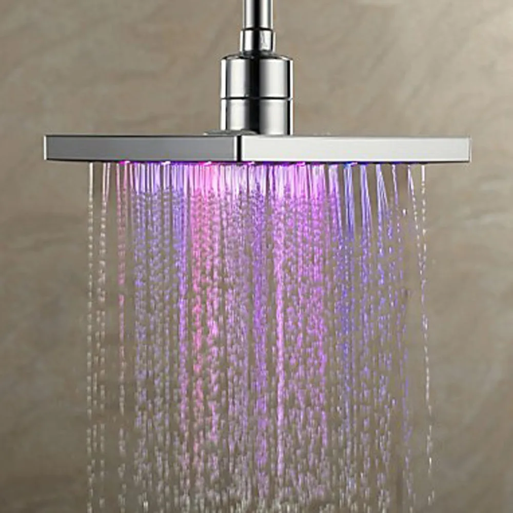 

HOT Home Storage Colorful Head Home Bathroom 7 Colors Changing LED Shower Faucet Water Glow Light Shower Tool Dropshiping Q3