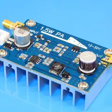 10 МГц-500 МГц 1,5 Вт HF fm VHF UHF Восстановленный усилитель мощности для Ветчины радио с радиатором