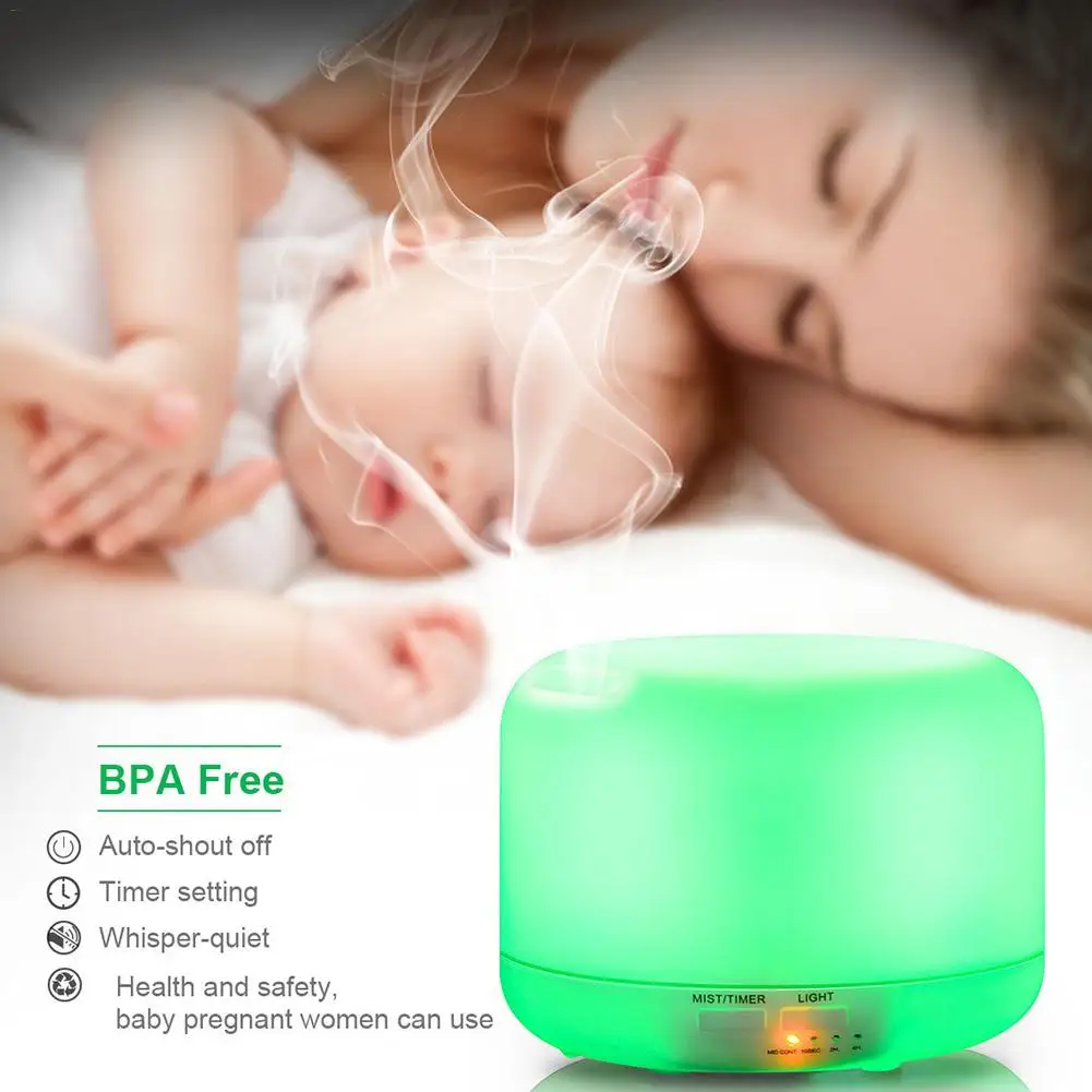 

Essential Oil Diffuser 300ML Ultrasonic Aroma Humidifier With Timer And Automatic Switch 7 Kinds Of LED Light Colors