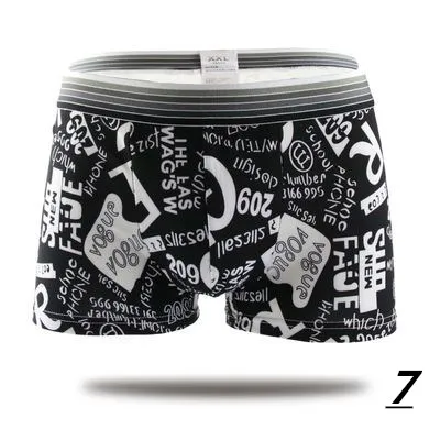 2023 Fashion Silk Underwear Men Lovely Cartoon Print Man Boxers Homme Comfortable Underpants Soft Breathable Male Panties 30pcs