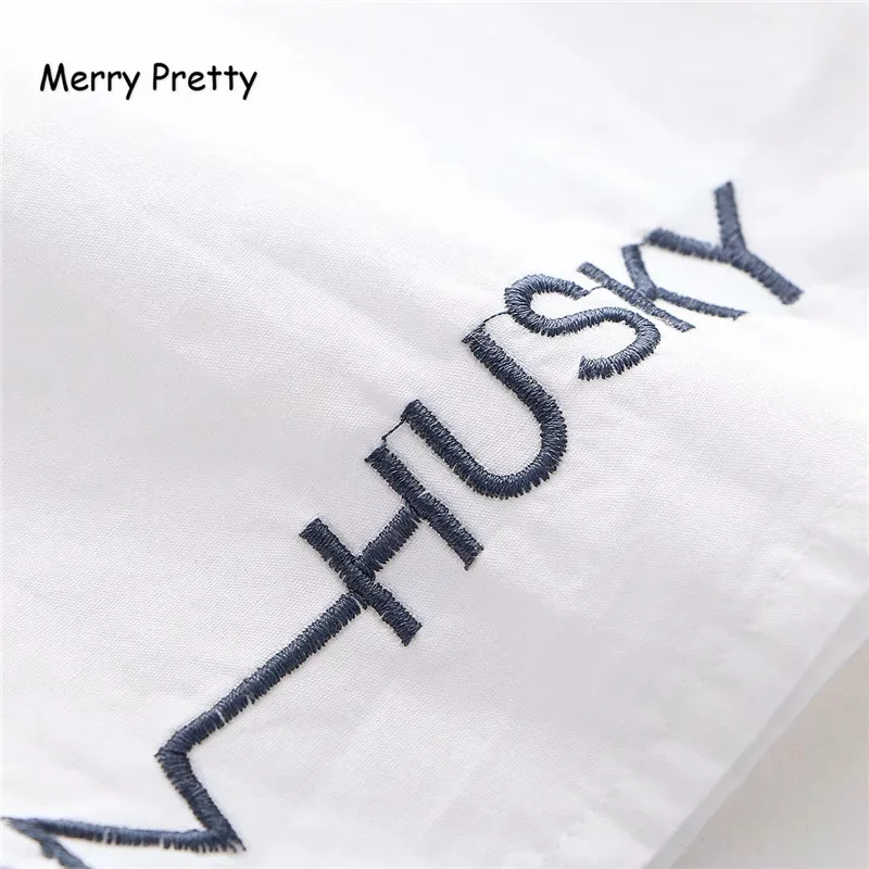 Merry Pretty японская Mori Girl Осенняя женская рубашка милый кавайный котик и буква