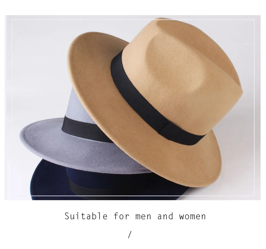 Elegant Hats Caps Natural Caps 100% Australia Wool Fedoras Winter Women Felt Fedora Hat with Feather by Original Design Fashion Hats Color : Black, Size : 56-58cm Elegant Hats Caps Natural Caps 100% Australia Wool Fedoras Winter Women Felt Fedora Hat with Feather by Original Design Fashion Hats Color : Black, Size : 56-58cm