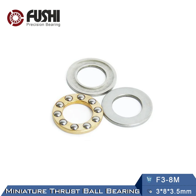 F3 8M подшипник 3*8*3 5 мм (10 шт.) ABEC 1 миниатюрные 8 м осевые шаровые подшипники с