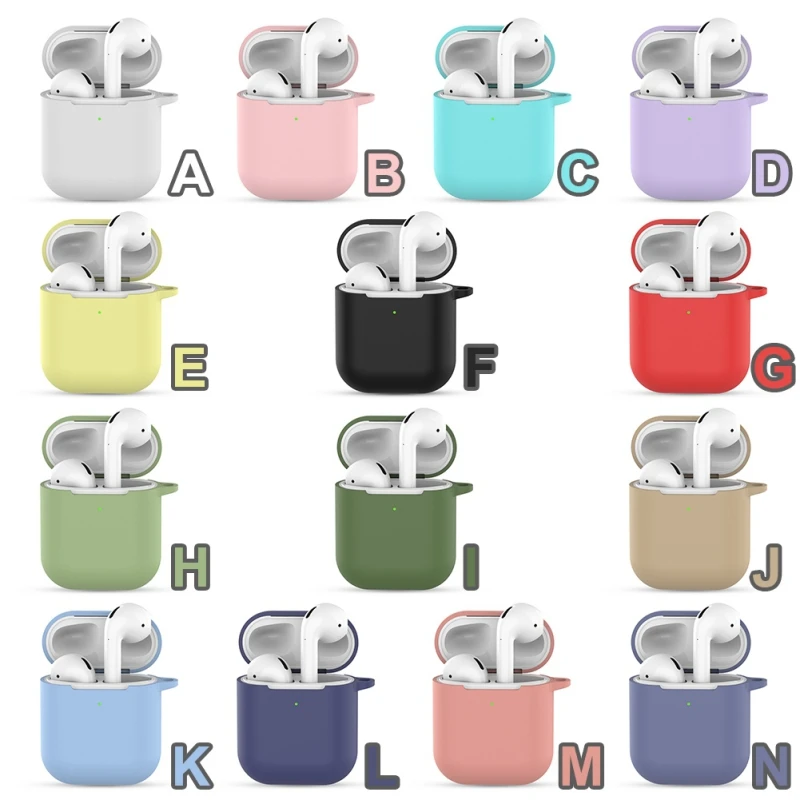 Earphone Case For Apple Earphone Silicone Cover Wireless Bluetooth Headphone Air Pods Pouch Protective For Apple Silm Case
