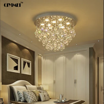 

2018 Crystal Chandelier lights for 10-15square meters living room hanging Modern chandelier ceiling lamp for dining room