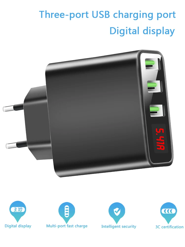 

Quick Charge 3.0 USB Charge Multi USB Charger 5V Fast Charging for Samsung S10 S9 Xiaomi Mi 9 Mobile Phone Travel Fast Charger