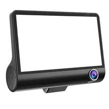 4 inch car inside and outside the three car DVR-black